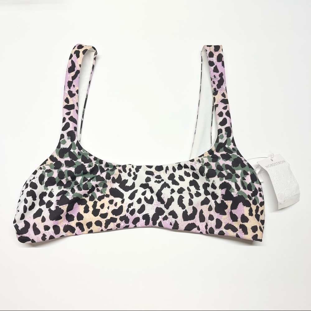 Veronica Beard Celeste Top Bikini Lilac Multi